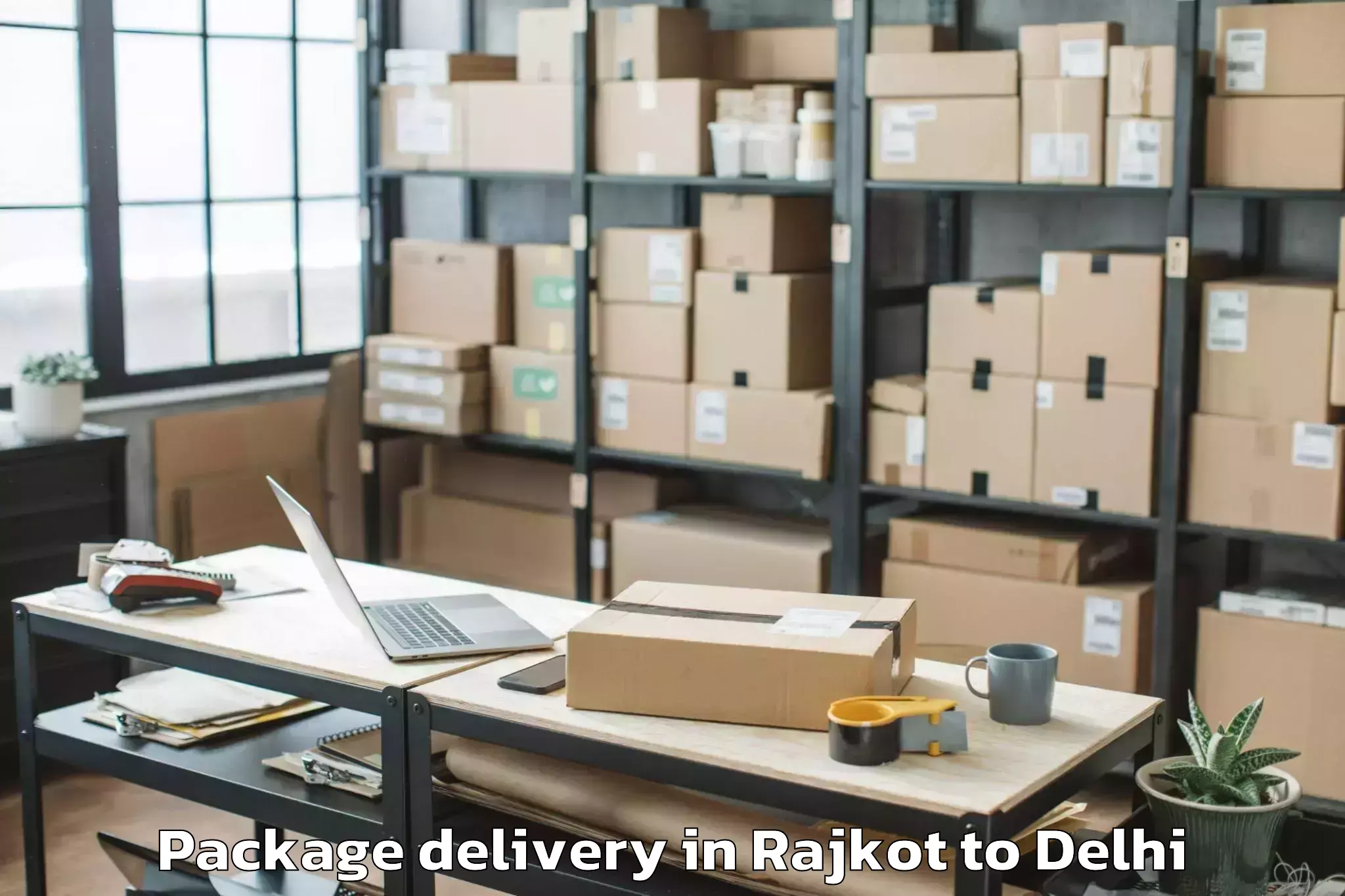 Reliable Rajkot to Abhilashi University New Delhi Package Delivery